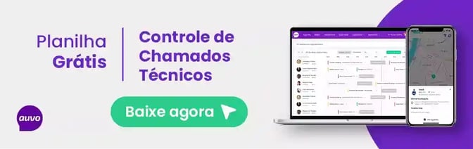 controle de chamados tecnicos com Auvo