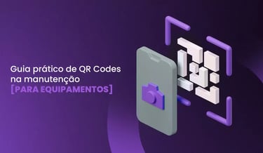 ilustração de celular escaneando qr code gestão de equipamentos