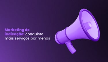 megafone anunciando o título 