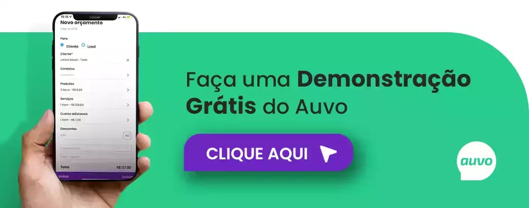 Demonstração grátis do Auvo