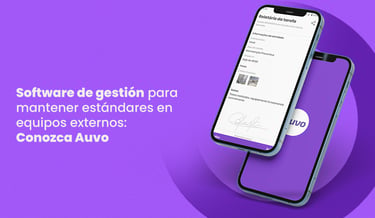 Software de gestión para mantener estándares en equipos externos