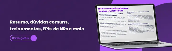 Banner clicável para baixar ebook de normas regulamentadoras fundamentais para serviços